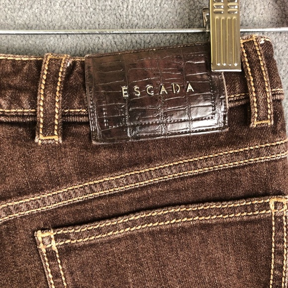 Escada cropped ankle jeans size 34-US 2 - Picture 7 of 12